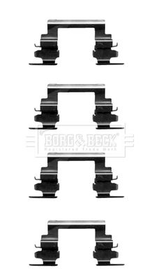 BORG & BECK Комплектующие, колодки дискового тормоза BBK1370
